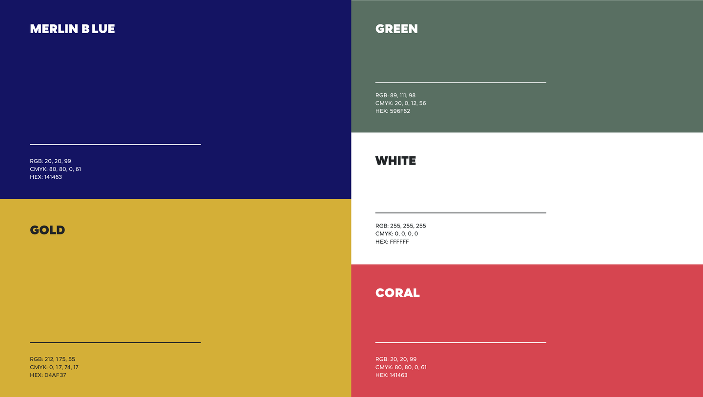 Merlin xcalibre colour palette
